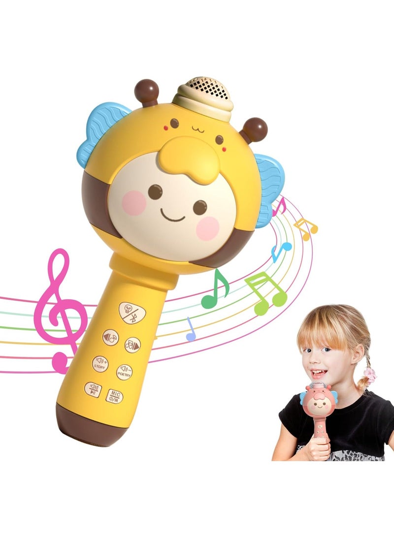 Karaoke Microphone Music Toys Portable Bluetooth Speaker Singing Mic Wireless Karaoke Machine Party Music Toy Handheld Musical Toy for  Birthday Gift - Image 1